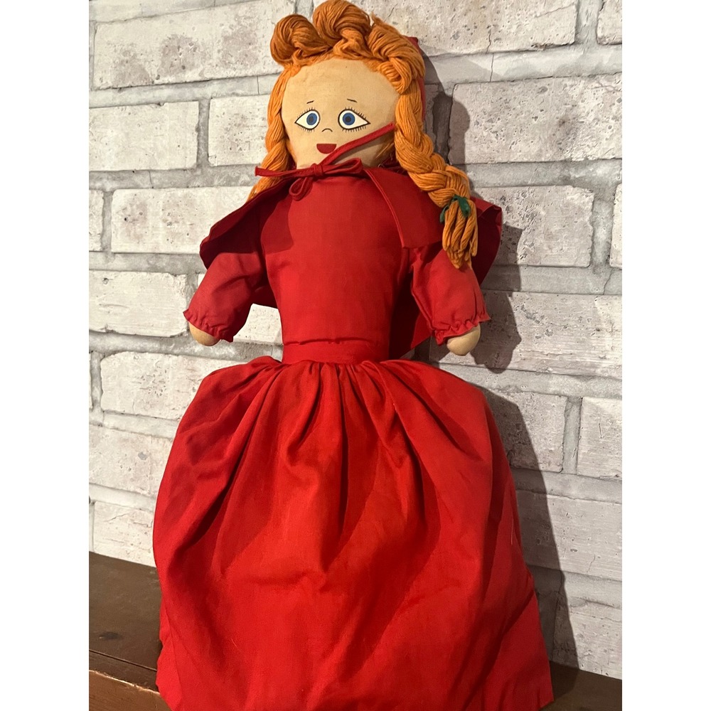 Vintage 70s Topsy Turvy‎ Reversible Red Riding Hood Cloth Doll